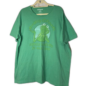 Muppets Kermit The Frog green tshirt Being green since before it was cool  xxl